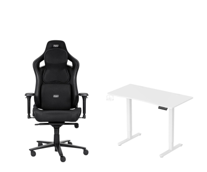 Fotel gamingowy SMX Fotel Ararat + Biurko ED-120 white